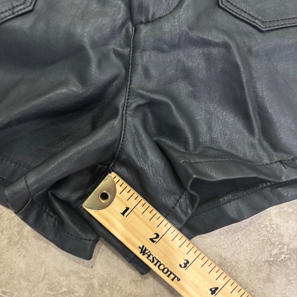 The Colette Faux Leather Shorts by Maeve Sz 27 - Picture 13 of 14